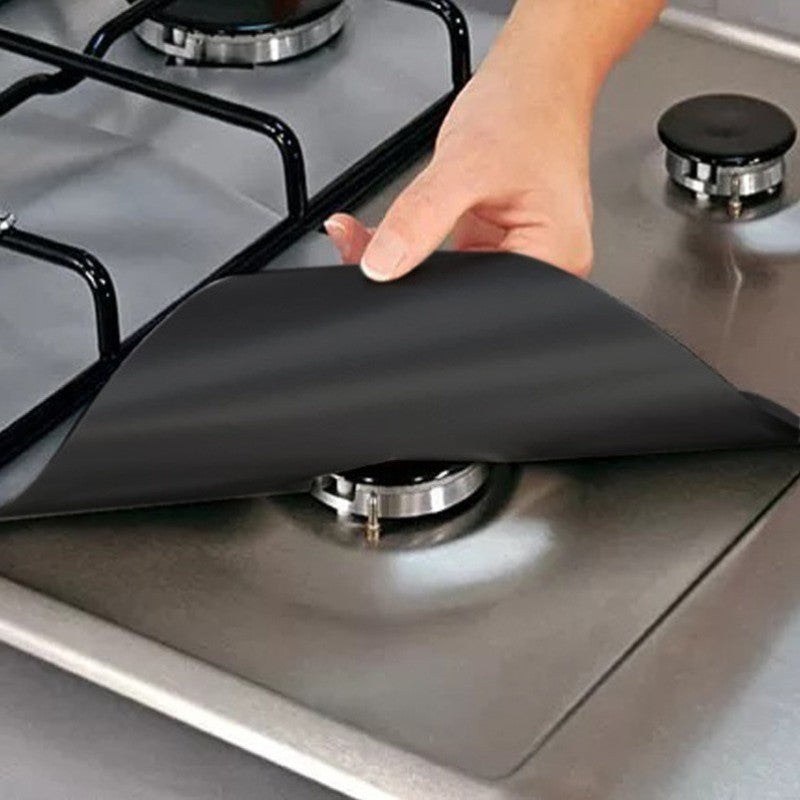 Reusable 4pcs Glass Fiber Gas Stove Covers