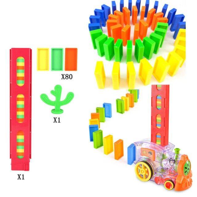 Train Domino Maker Toy Set