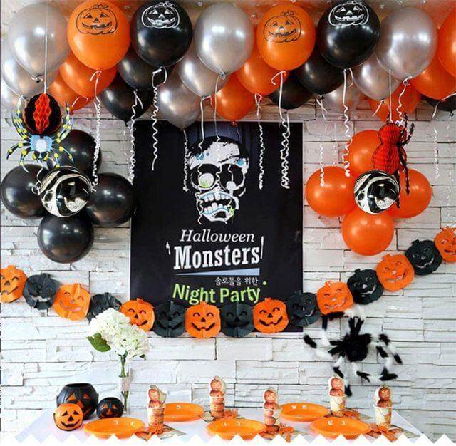 Halloween Colors Home Decoration Balloon Kit