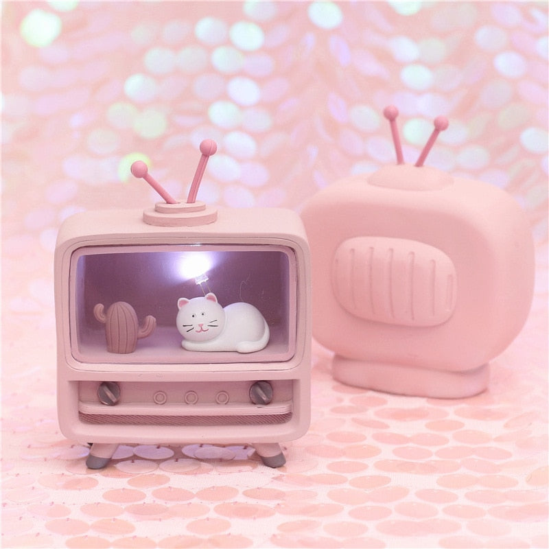 Cozy Cat TV Mini Night Lamp