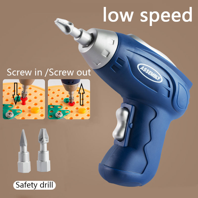 Kids Educational  Electric Drill Screw Set Toy