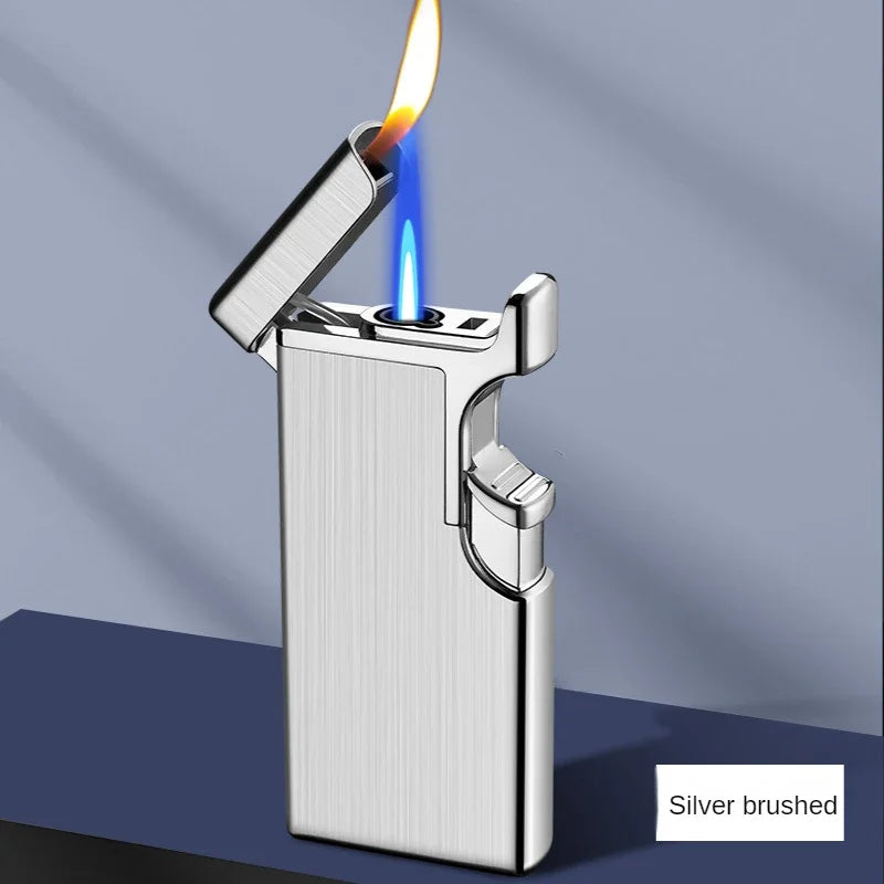 Metal Double Fire Jet Butane Lighter