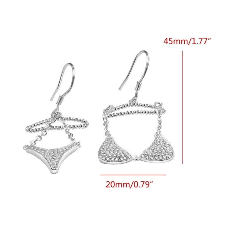 Sun Kissed Bikini Shape Earrings