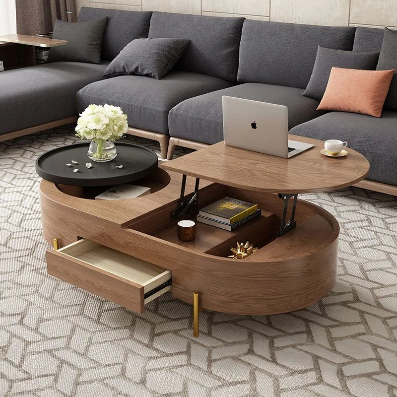 American Style Wooden Nordic Space Saving Coffee Table