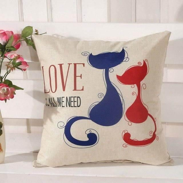 Cat Pattern High Quality Pillow Cases