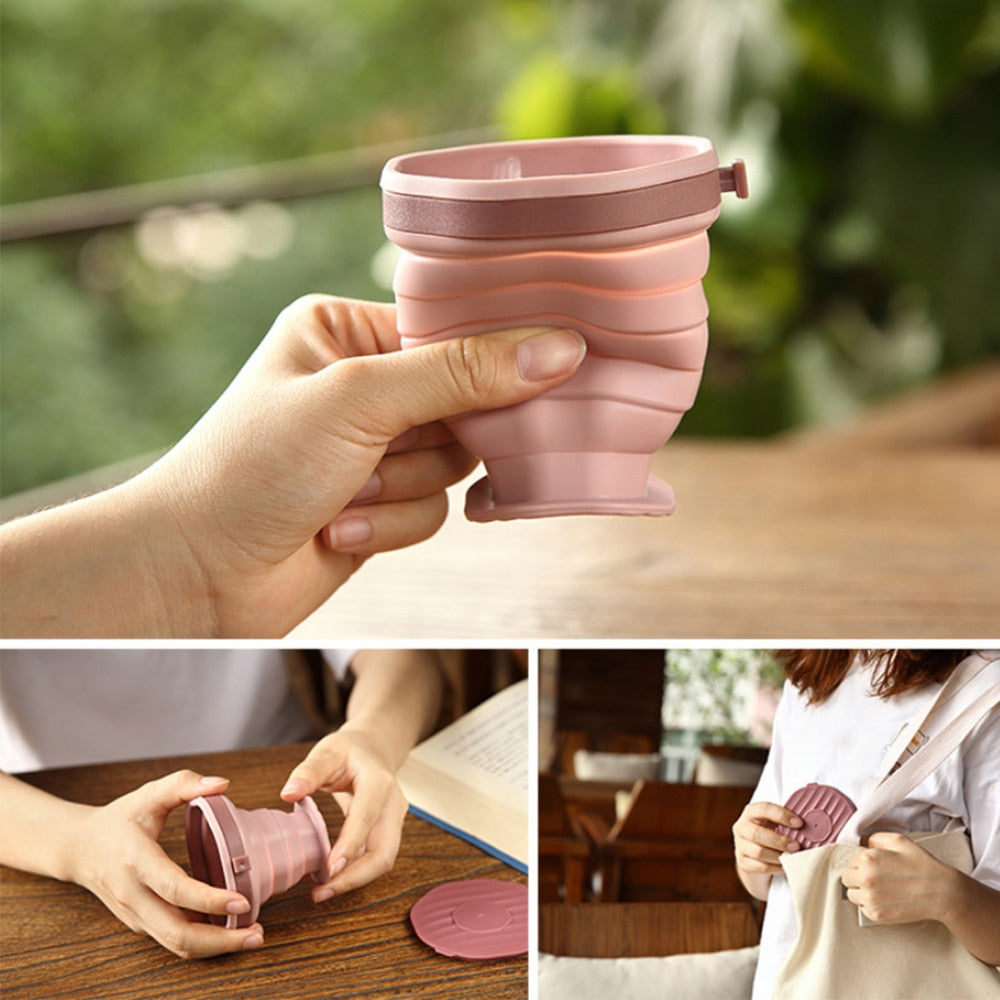 Folding Telescopic Silicone Mug