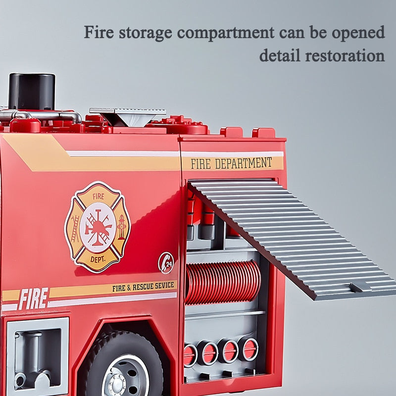 Rescue Mission Multifunctional Kids Large Fire Truck Toy