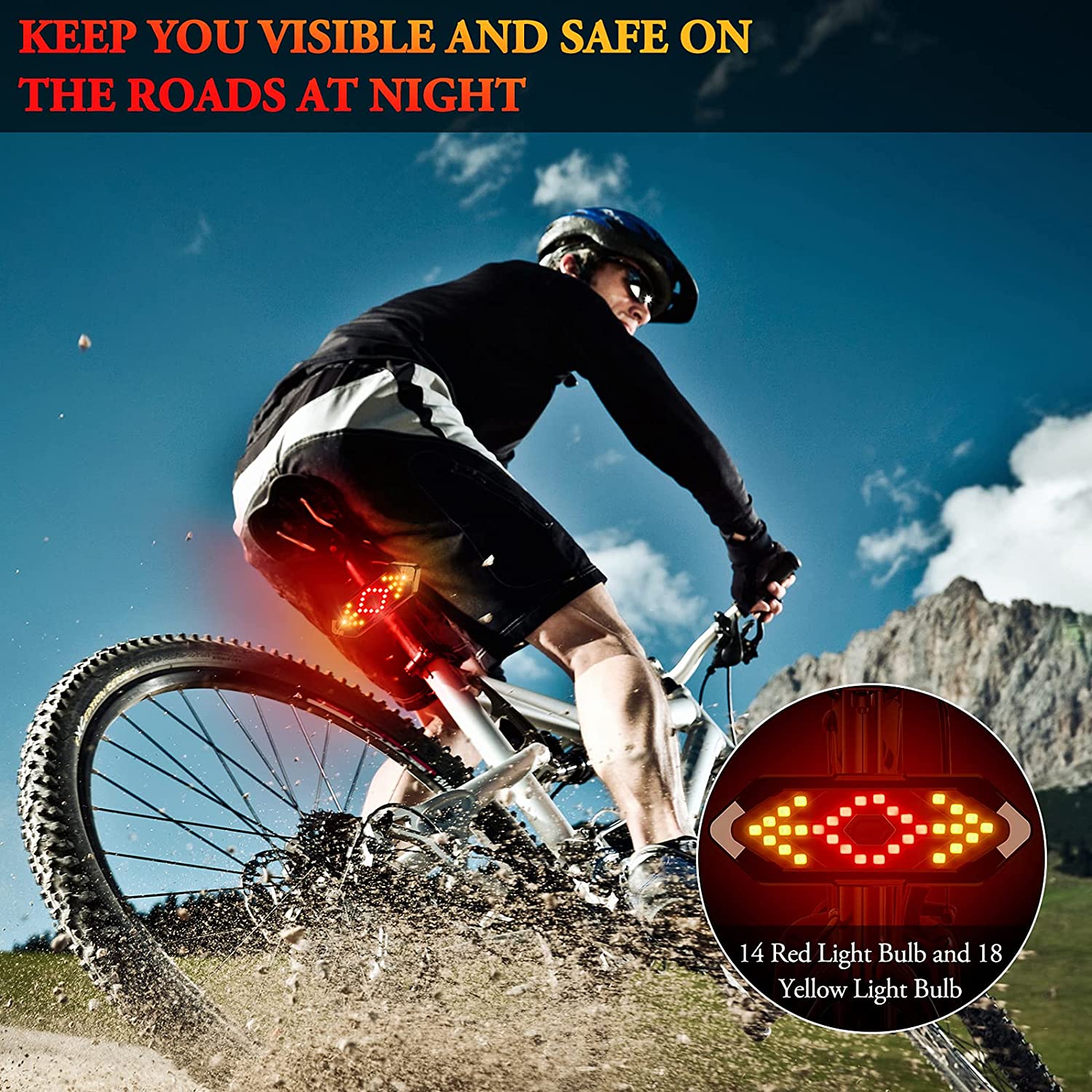 LED Wireless Bike Turn Signal