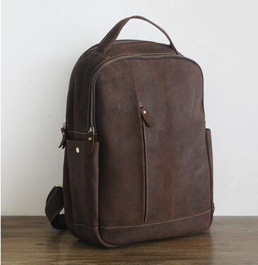 Luxury Genuine Leather Casual Backpack