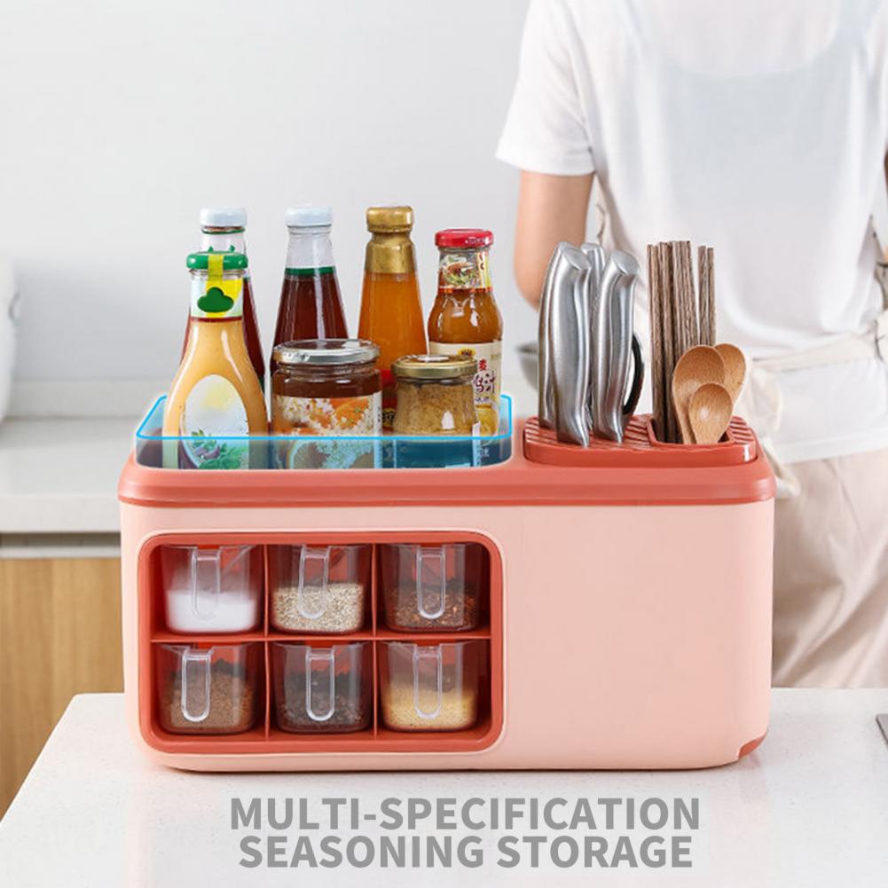 Multifunctional Kitchen Seasoning Holder Storage Organizer