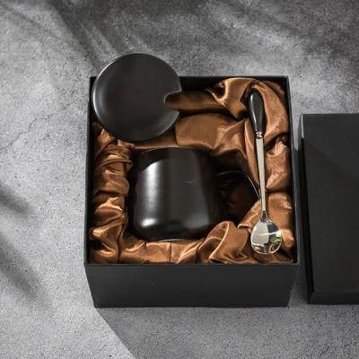 Elegant Marble Ceramic Coffee Mug Gift Set