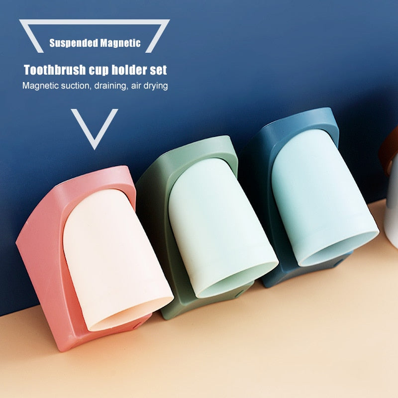 Magnetic Bathroom Toothbrush Holder