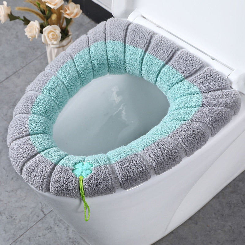 Cute Comfy Pumpkin Pattern Bathroom Toilet Seat Cover