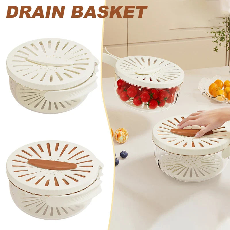 Space Saving Vegetable Fruit Drainer Basket