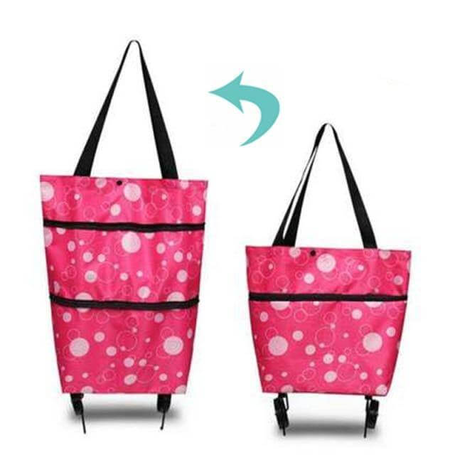 Folding Shopping Bag On Wheels