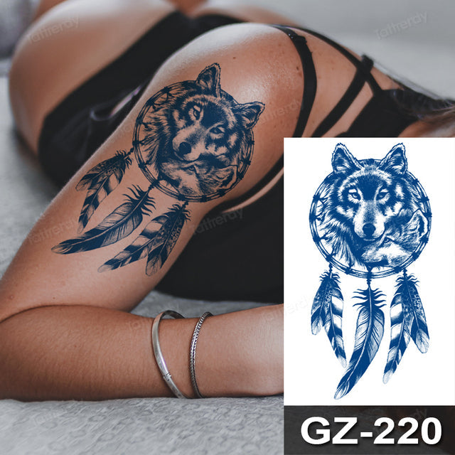 Dreamcatcher Animal Semi-Permanent Temporary Tattoo