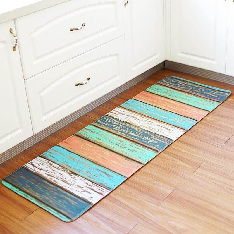 Vintage Wood Look Non-slip Cute Rugs