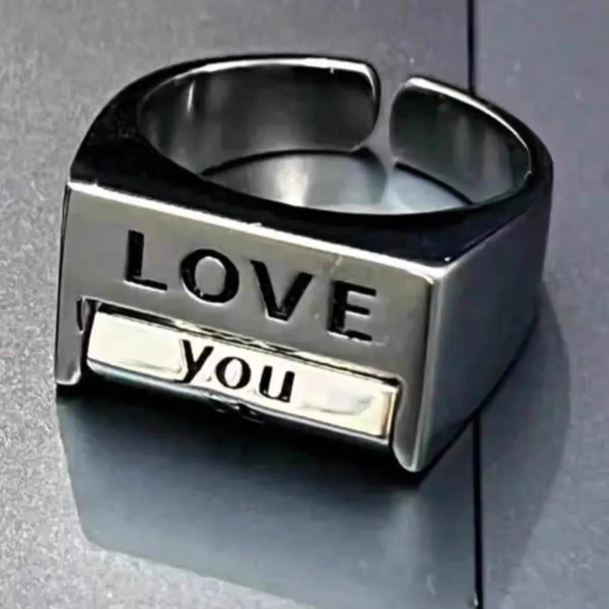 Love You Everything Rotating Mood Control Ring