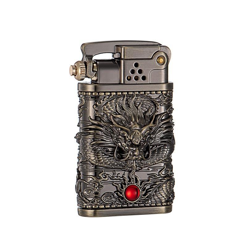 Dragon Wings Brass Kerosene Lighter