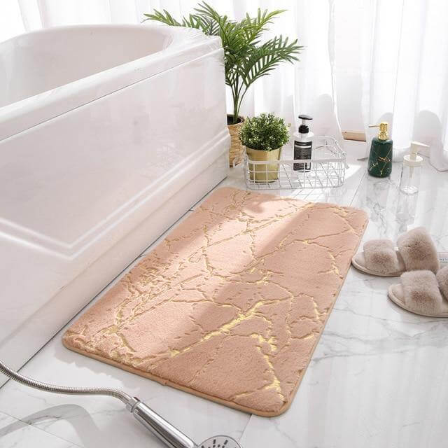 Soft Modern Non-Slip Soft Absorbent Bathroom Fluffy Mat