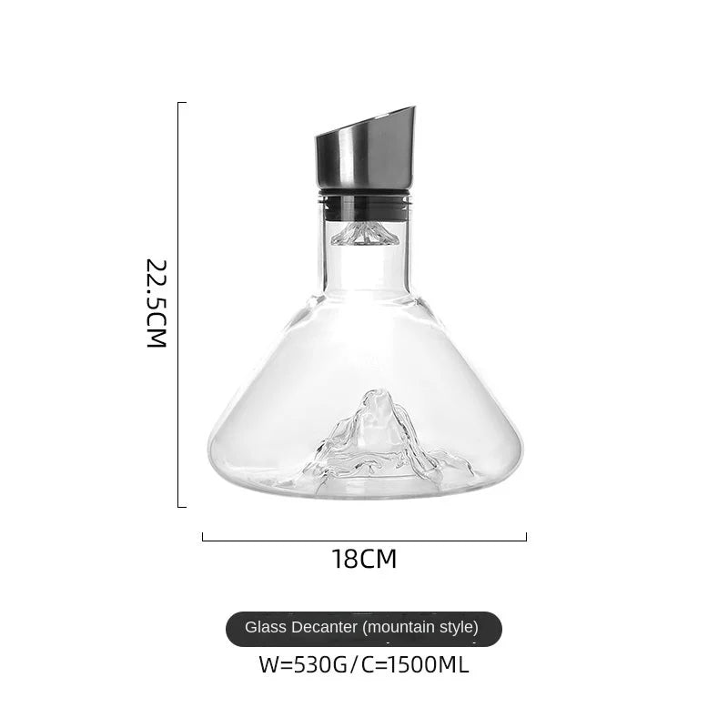 Dreamy Mountain Premium Crystal Wine Decanter