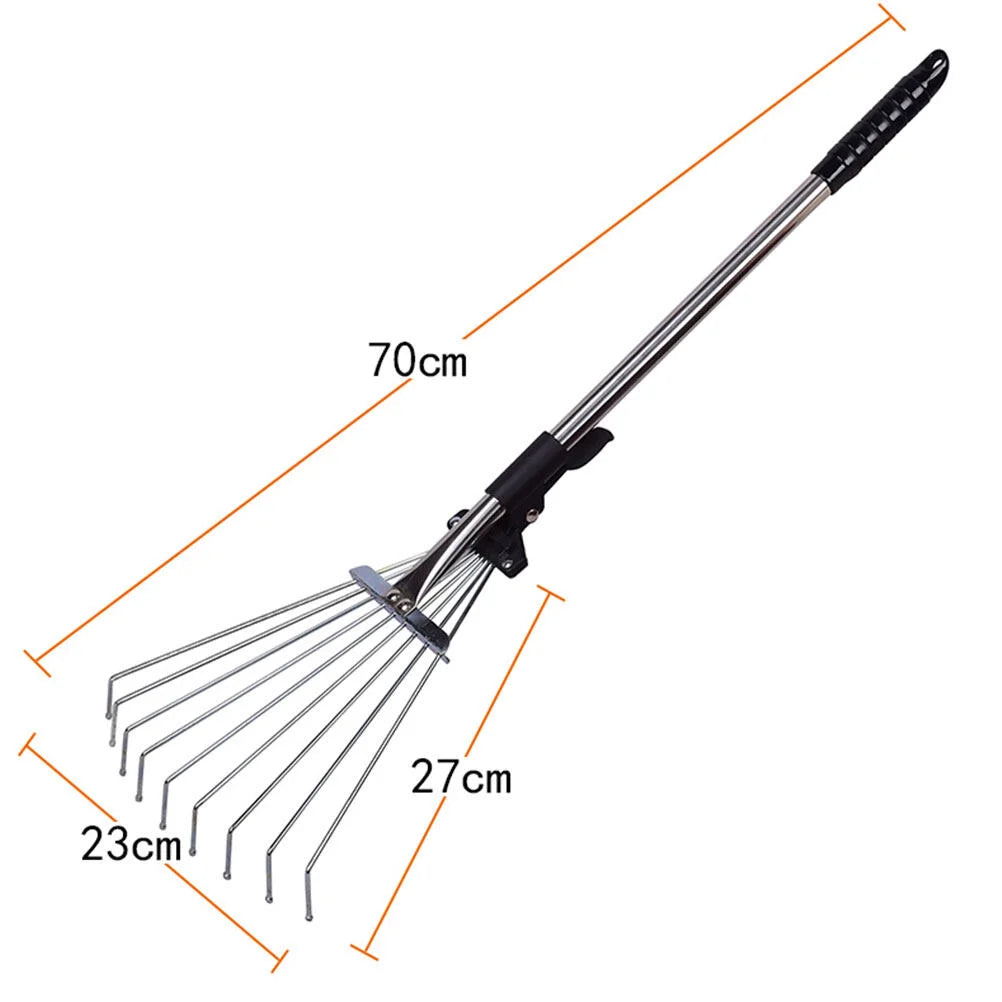 Garden Helper Telescopic Yard Cleaner Leaf Rake