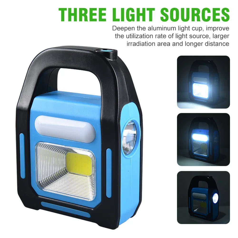 Solar USB Rechargeable Power Bank Camping Lantern