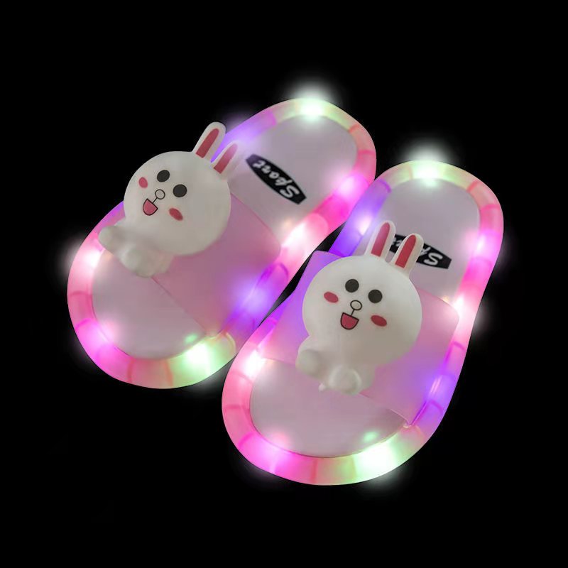 Luminous Cartoon Children Slippers