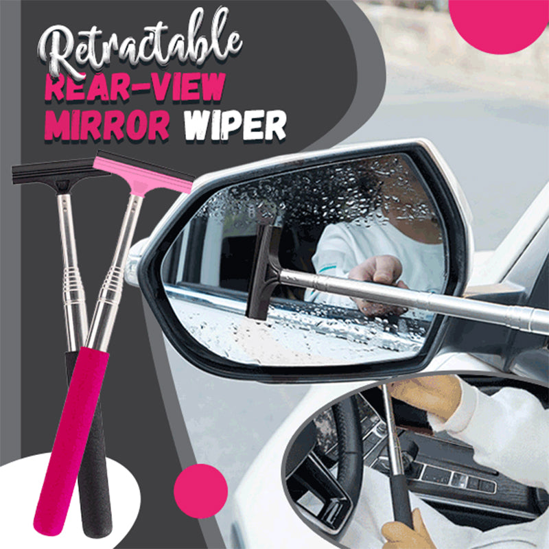 Retractable Car Mini Mirror Wiper