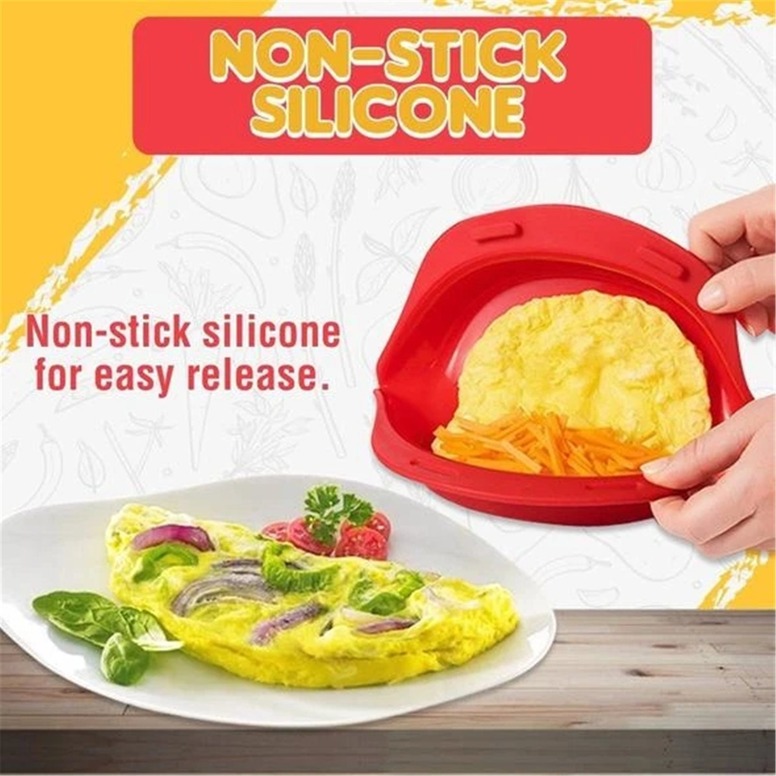 Non-Stick Microwave Omelette Maker