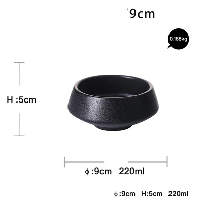 Elegant Matte Black Snack Bowl