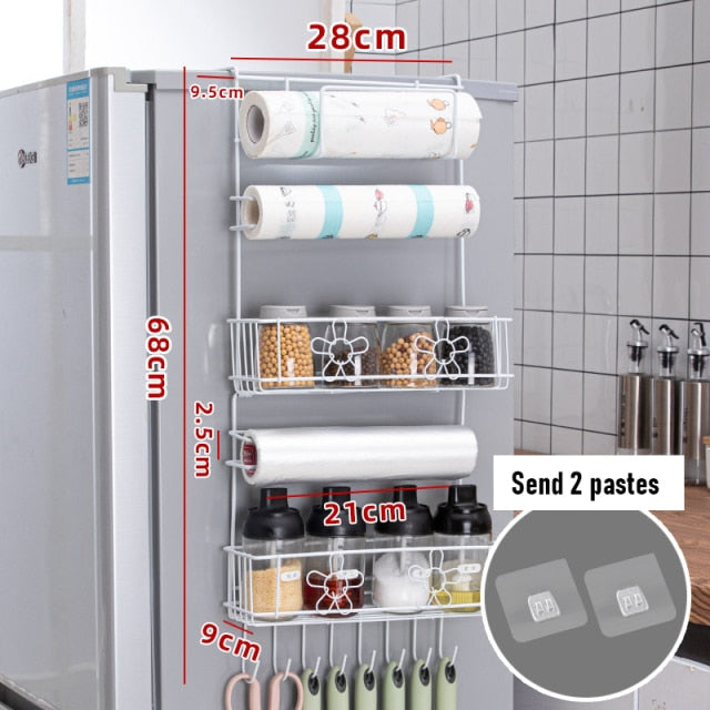 Refrigerator Hanging Side Storage Rack