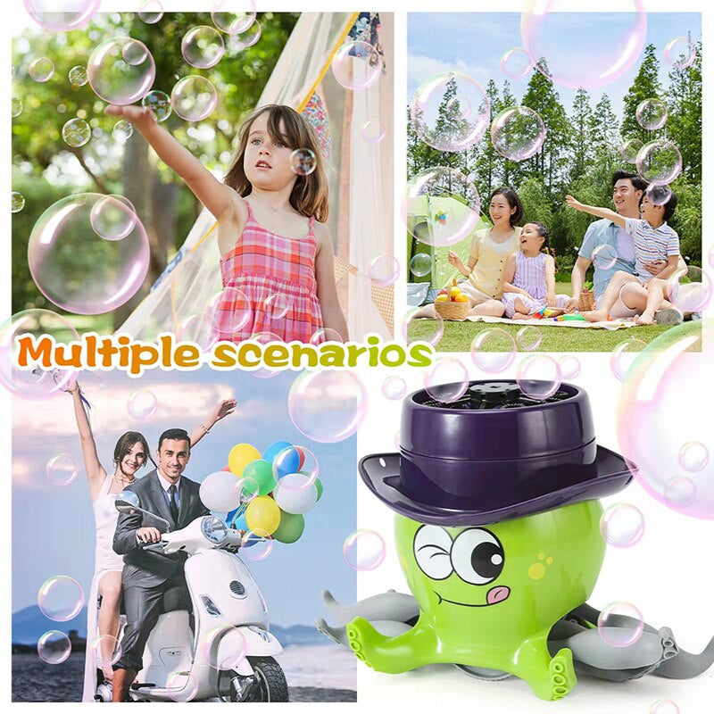 Octopus Automatic Bubble Blower Machine Toy