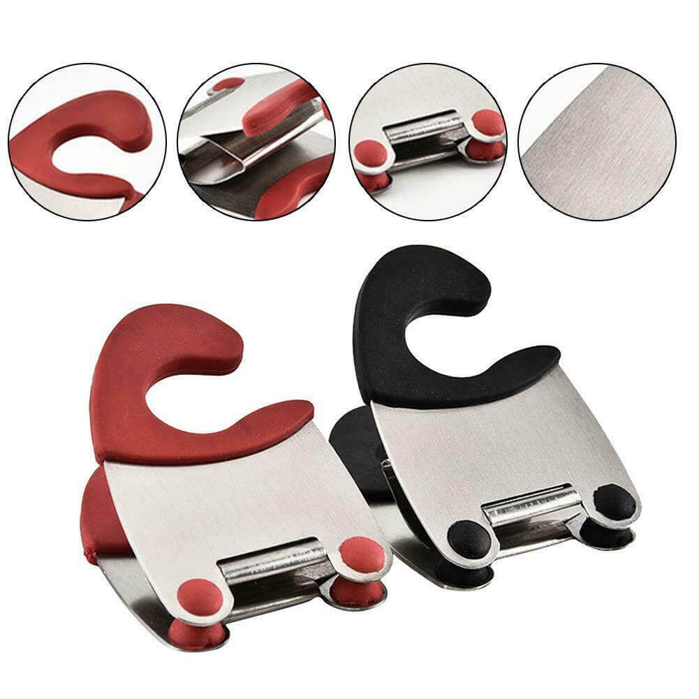 Stainless Steel Pot Side Clip Spoon Holder