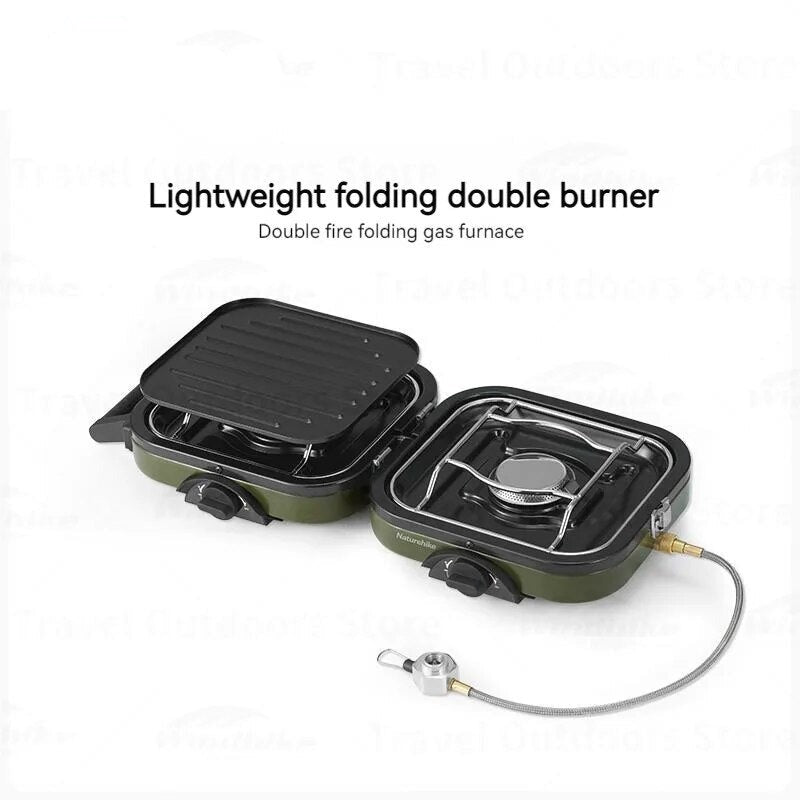 Dual Burner Portable Picnic Grill Stove