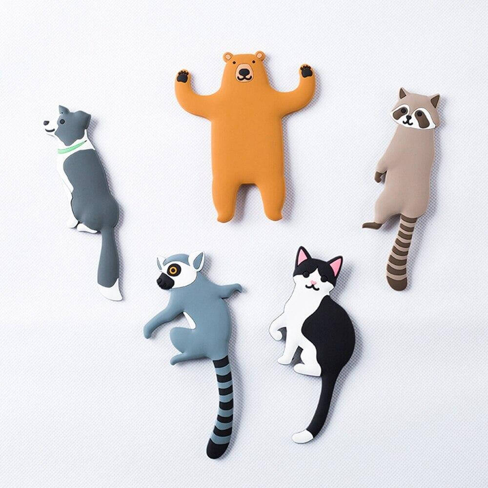 2pcs Lovely Animal Cartoon Hooks