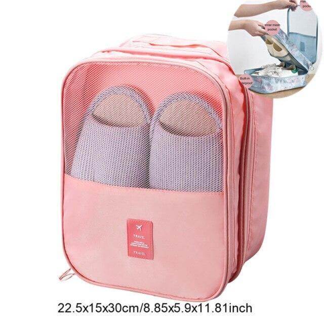 Portable Travel Shoe Clothes Storage Organizer Bag