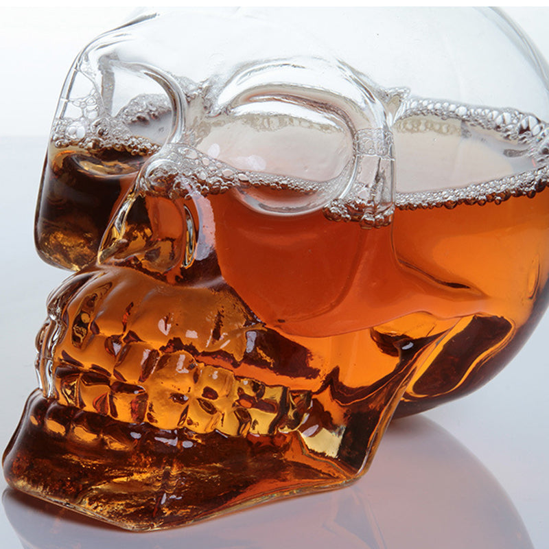 Creative Crystal Skull Bottle Decanter