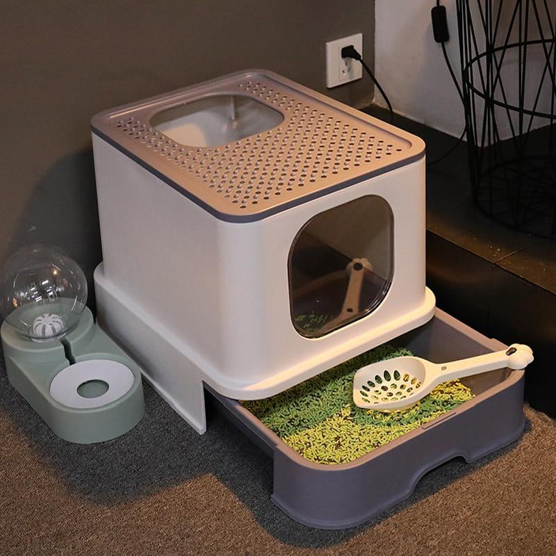 Fully Closed Anti Splash Cat Litter Box