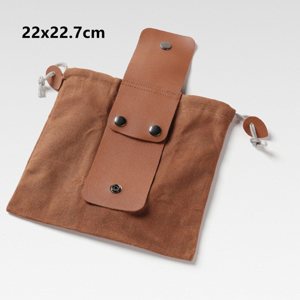 Premium Leather Canvas Hiking Bag