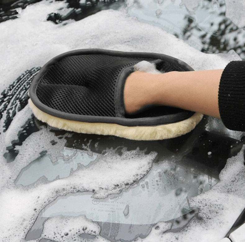 Soft Wool Car  Microfiber Cleaning Gloves