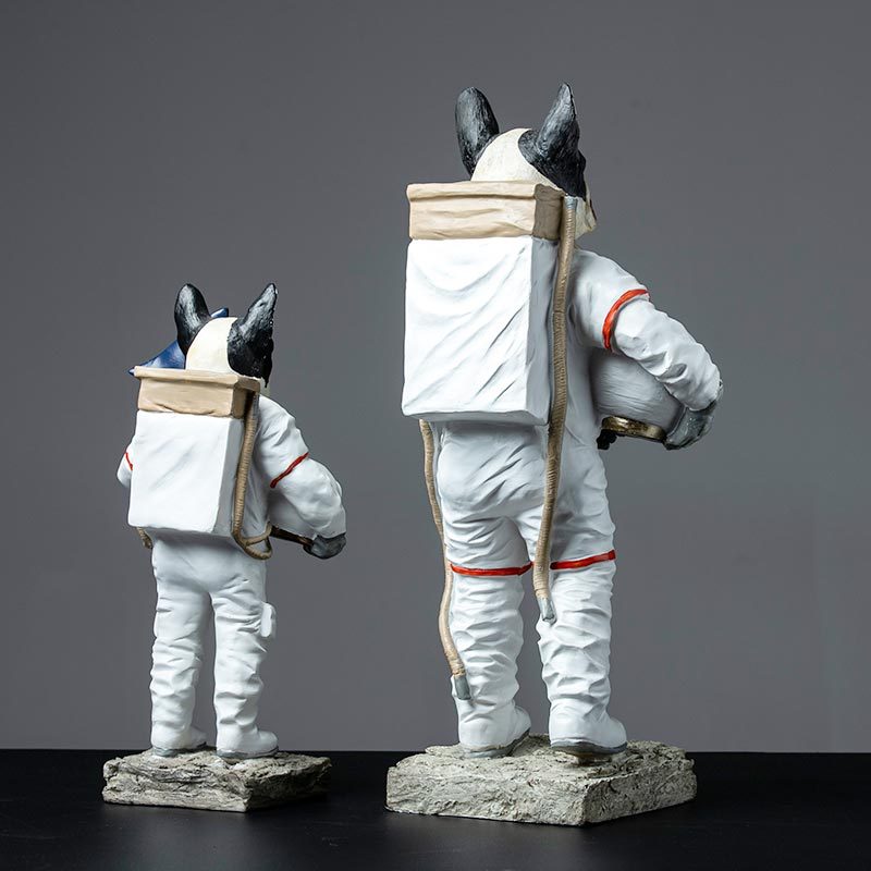 Modern Dog Astronaut Resin Figurine