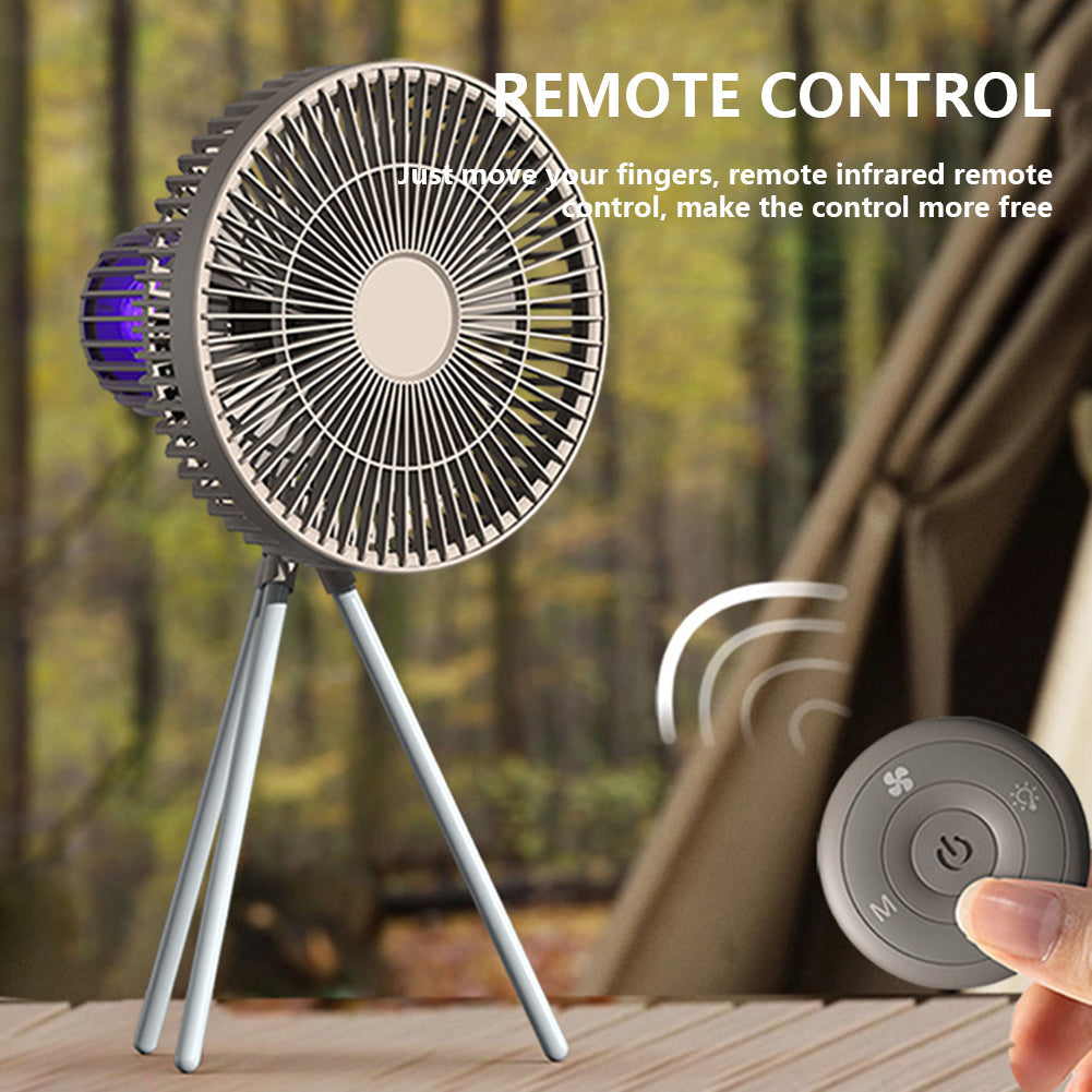 Portable Outdoor Mood Light Rechargeable Fan