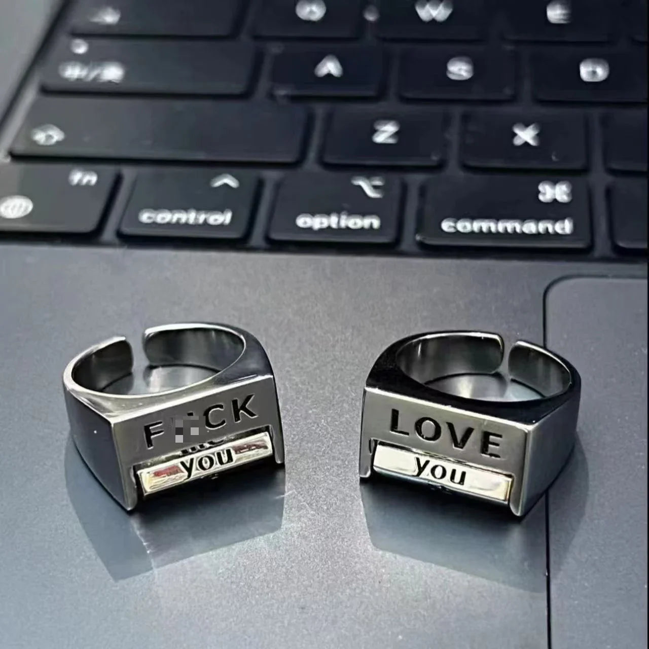 Love You Everything Rotating Mood Control Ring