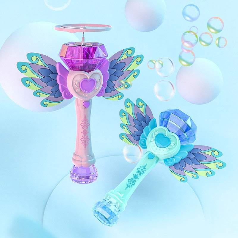 Flying Magic Heart Bubble Maker Toy