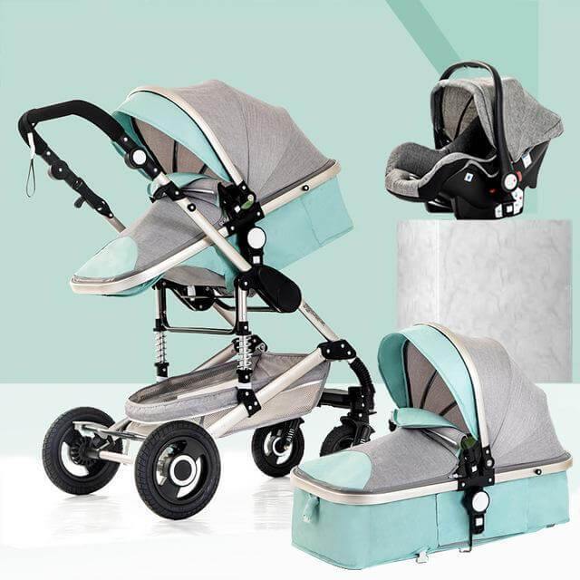 3 in 1 High-Landscape Bidirectional Portable Foldable Baby Stroller