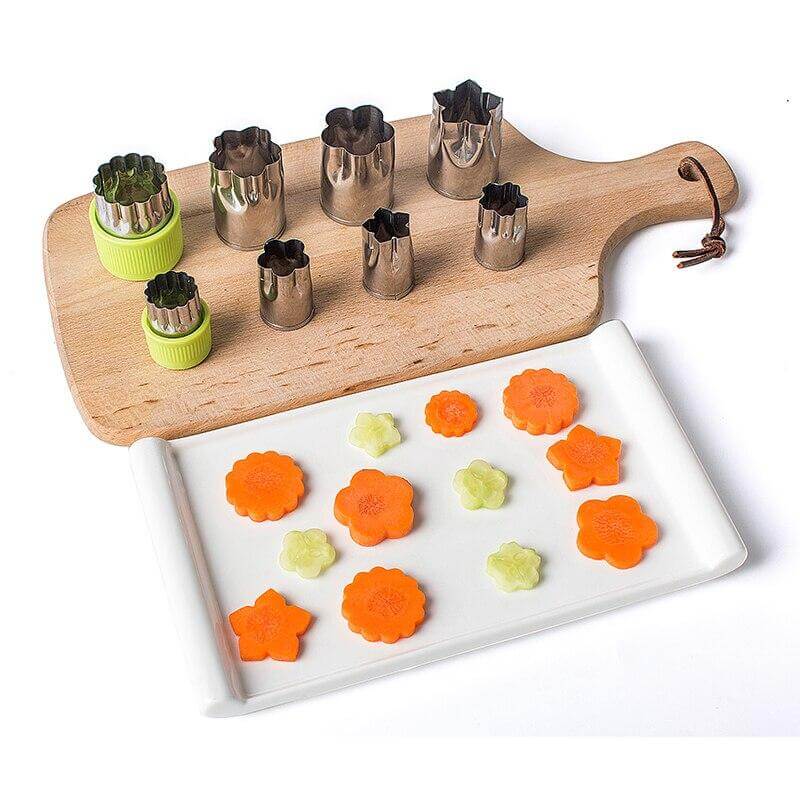 8pcs/Set Stainless Steel Puzzle Fruit Vegetable Cutter