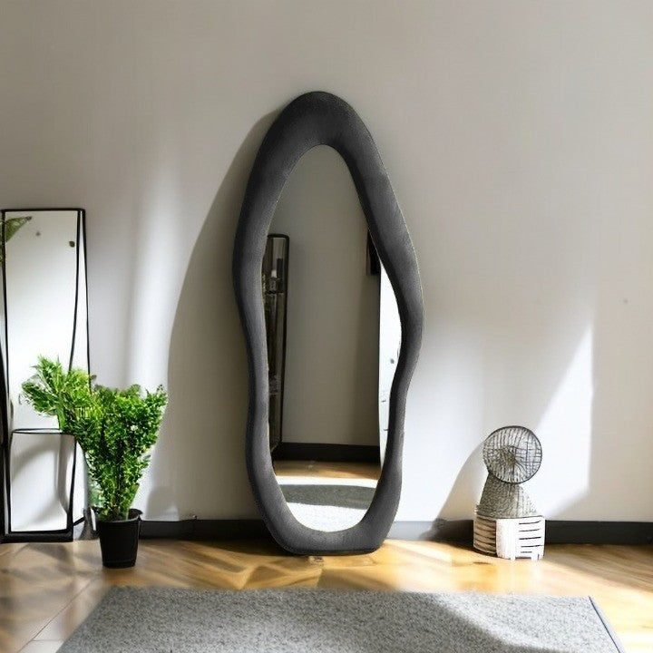 Wavy-Curvy-Asymmetrical Irregular Large Mirror