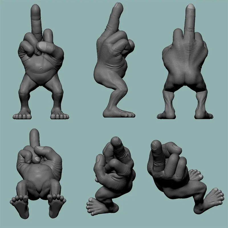 3D Printed Middle Finger Funny Decor