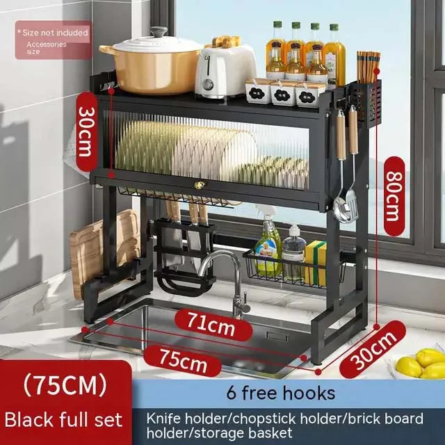 Modern Kitchen Over The Sink Organizer Dish Rack